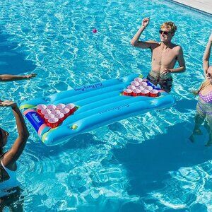 PoolCandy Inflatable Pool Party Pong - An easy to set up pool,lake or beach game